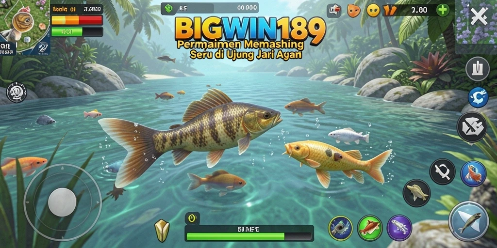 Tampilan gameplay memancing yang menarik dan mendebarkan di BIGWIN189.