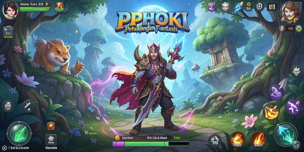 Screenshot dari gameplay PPHOKI menampilkan aksi pertempuran yang seru.