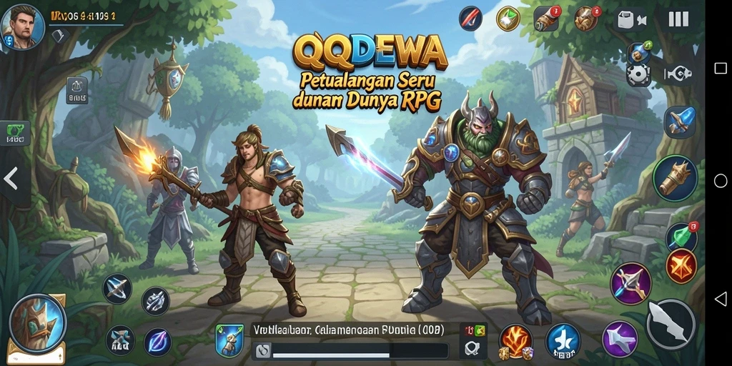 Screenshot gameplay RPG QQDEWA yang menarik petualangan penuh aksi.