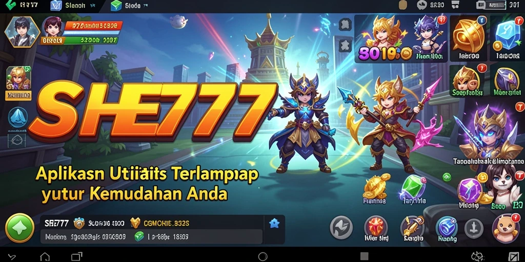 Tampilan antarmuka SHE777 yang intuitif dan mudah digunakan.